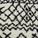 Think Rugs scandi berber g274 white black Black, Ivory Living Room  Rug.