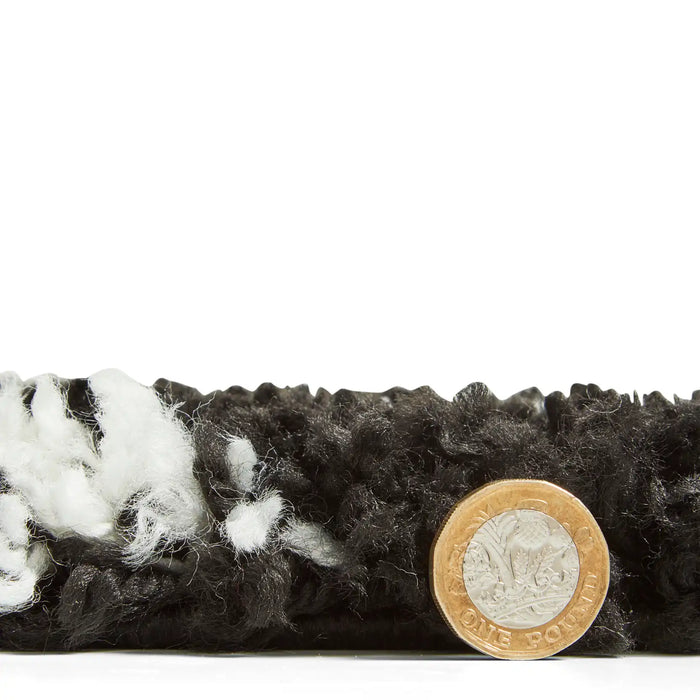 Think Rugs scandi berber g276 black white  Living Room  Rug.