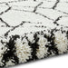 Think Rugs scandi berber g276 white black Black, Ivory Living Room  Rug.