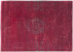 Louis de Poortere fading world scarlet Pink Living Room Flat Weave Rug.