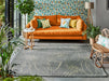 Scion scion screen printed orto frost 125404 Grey Living Room Geometric Rug.