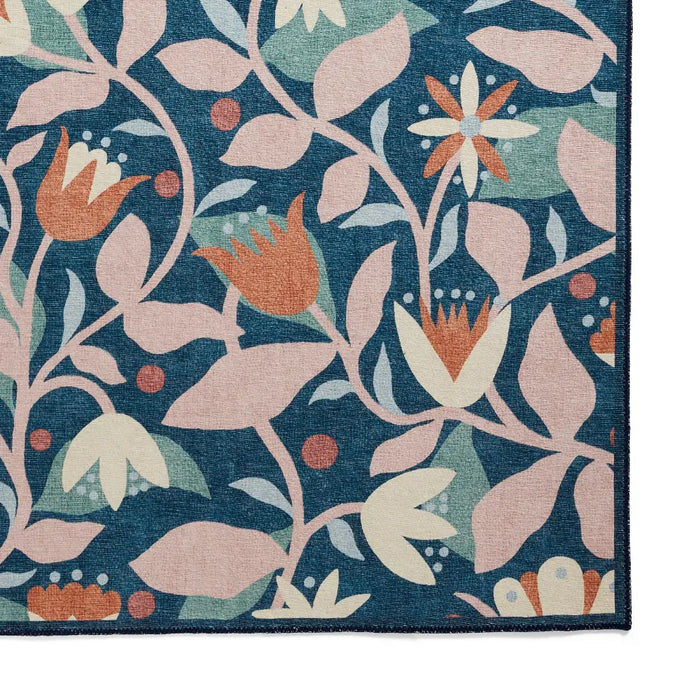 Scion Dancing Daisies Ink/Blush Washable