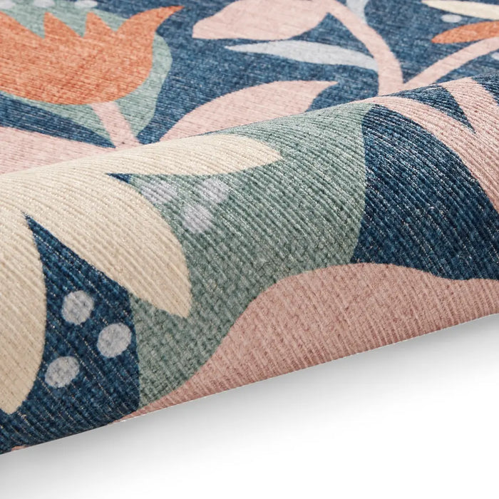 Scion Dancing Daisies Ink/Blush Washable