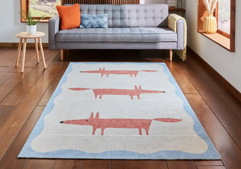 Scion Mr Fox Terra/Beige Washable Orange Rug — RugsDirect Online