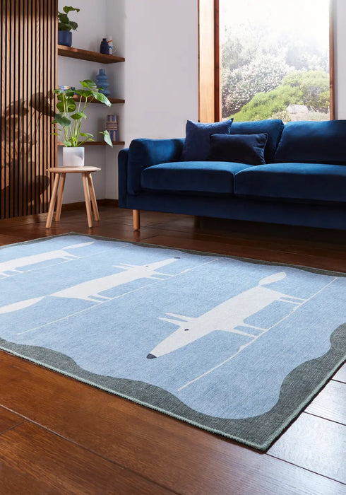 Scion Mr Fox Blue/White Washable