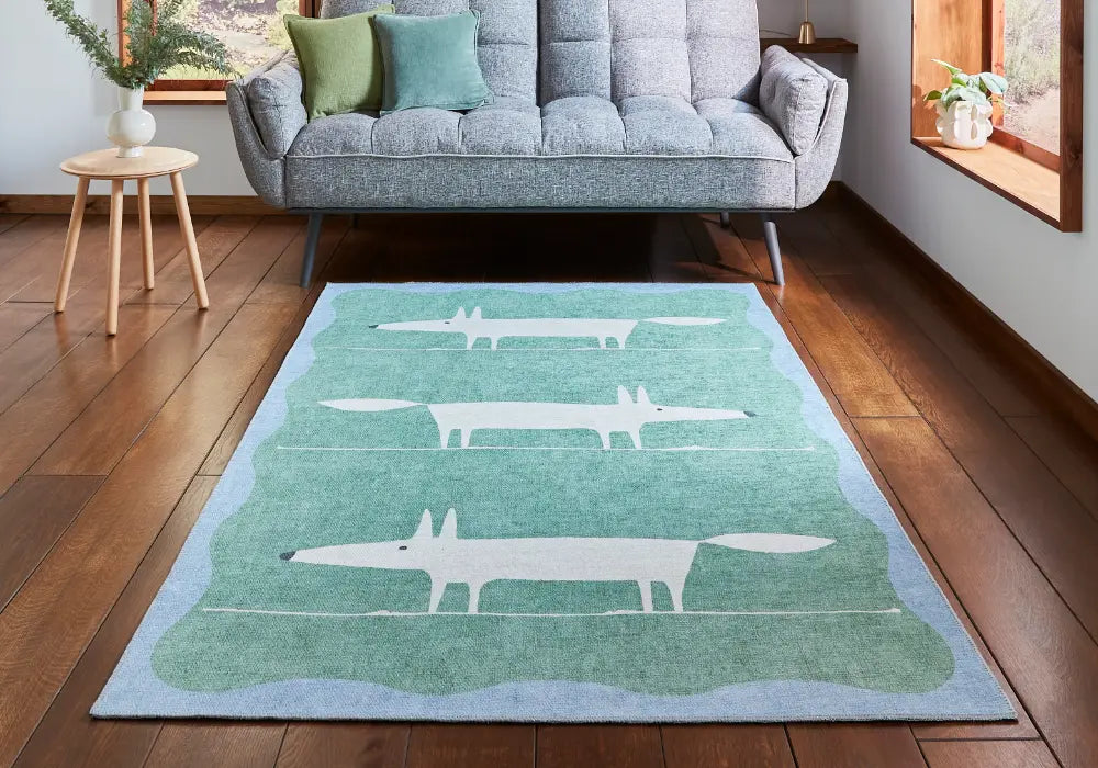 Scion Mr Fox Green/White Washable