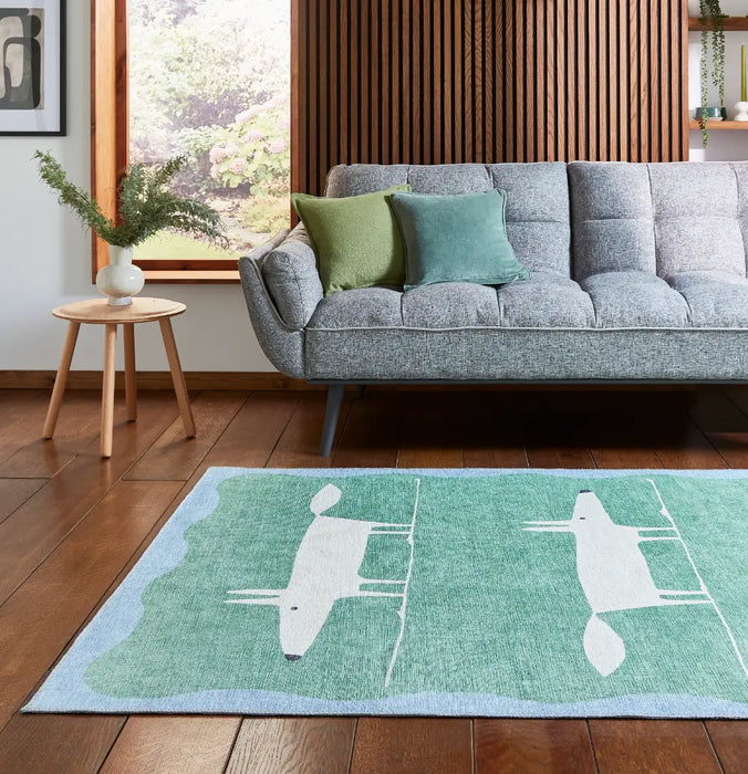 Scion Mr Fox Green/White Washable