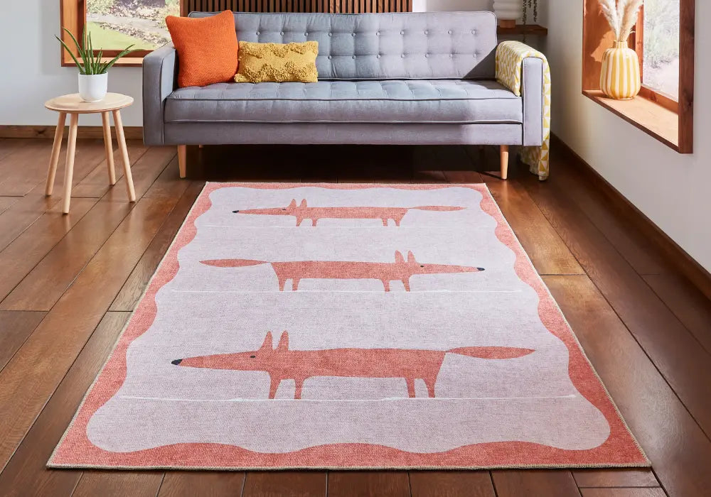 Scion Mr Fox Pink/Terra Washable