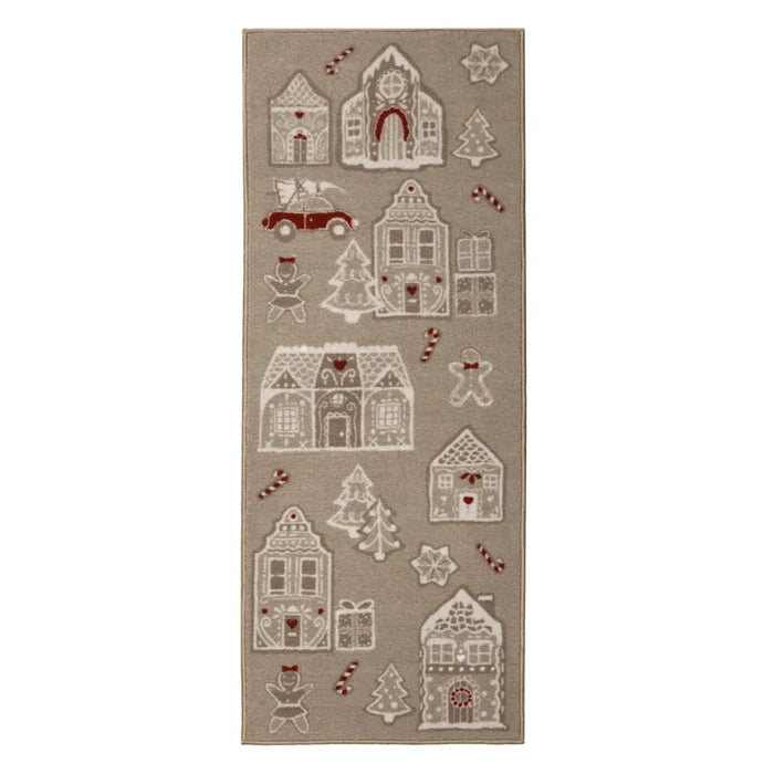 Seasonal Runners Gingerbread House Washable