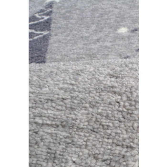 Seasonal Runners Christmas Trees Grey Washable