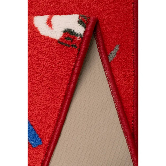 Seasonal Runners Multi Cats Red Washable