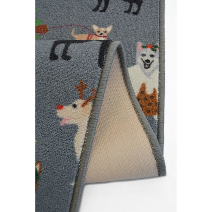 Seasonal Runners Multi Dogs Grey Washable