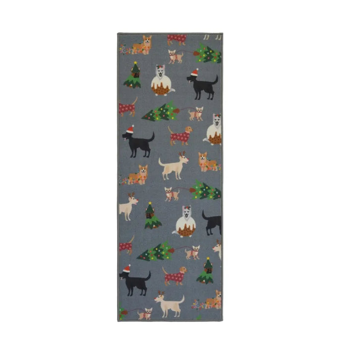 Seasonal Runners Multi Dogs Grey Washable