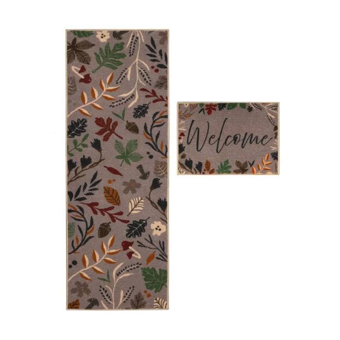 Seasonal Runners Welcome Autumn Leafs Washable
