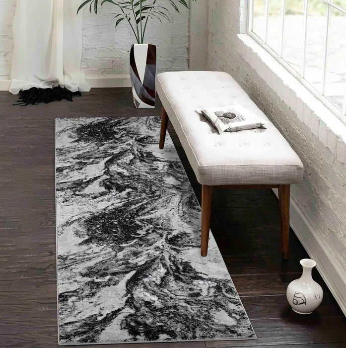 Serdim Serenity 268 Black Portrait Rug