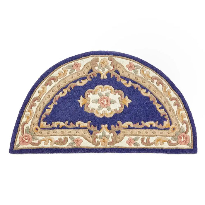 Origins shensi navy Blue, Navy Living Room Wool Rug.