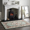Origins shensi light green Green Living Room Wool Rug.
