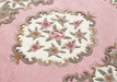 Origins shensi rose pink Pink Living Room Wool Rug.