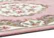 Origins shensi rose pink Pink Living Room Wool Rug.