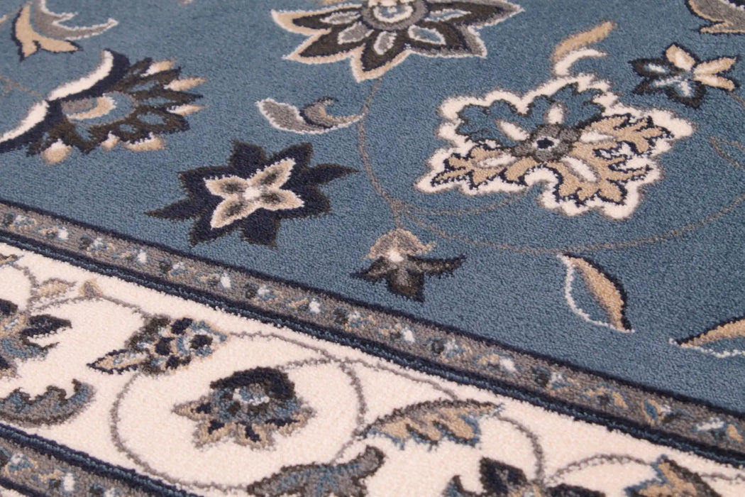 HMC sherborne sherborne blue Blue Living Room Moroccan Rug.