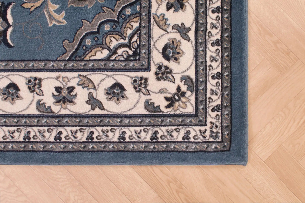 HMC sherborne sherborne blue Blue Living Room Moroccan Rug.