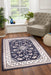 HMC sherborne navy Blue, Navy Living Room Moroccan Rug.