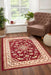 HMC sherborne red Red Living Room Moroccan Rug.