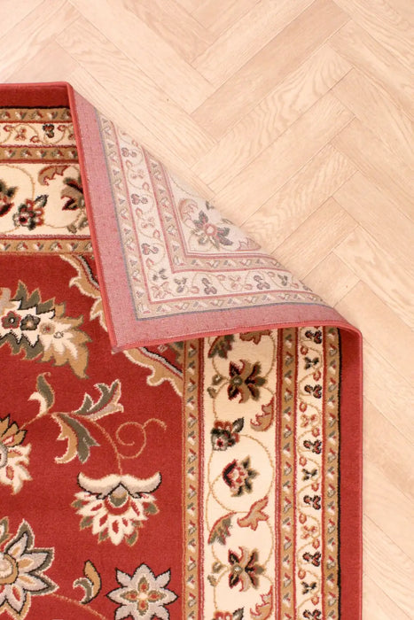 HMC sherborne terracotta Orange Living Room Moroccan Rug.