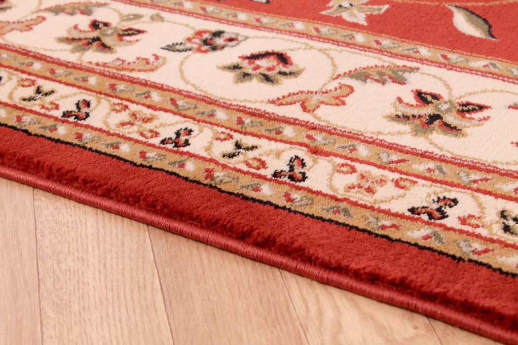 HMC sherborne terracotta Orange Living Room Moroccan Rug.
