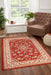 HMC sherborne terracotta Orange Living Room Moroccan Rug.