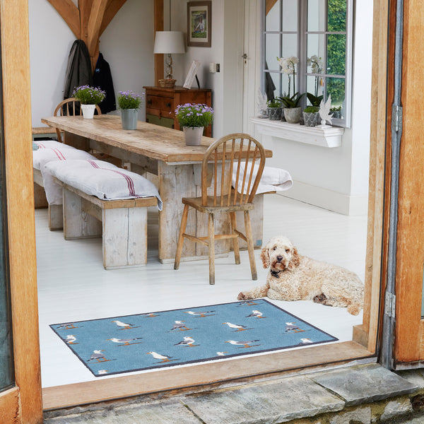 Sanderson Home Shore Birds Blue Rug
