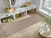 Serdim Rugs washable 9mm gel back siam beige Beige Living Room Geometric Rug.