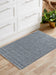 Serdim Rugs washable 9mm gel back siam dark grey Grey Living Room Geometric Rug.