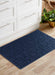 Serdim Rugs washable 9mm gel back siam navy Navy Living Room Geometric Rug.