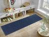 Serdim Rugs washable 9mm gel back siam navy Navy Living Room Geometric Rug.