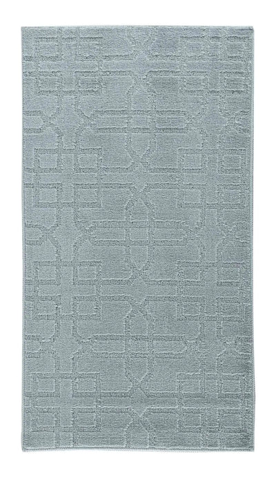 Serdim Rugs washable 9mm gel back siam silver Grey Living Room Geometric Rug.