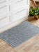 Serdim Rugs washable 9mm gel back siam silver Grey Living Room Geometric Rug.