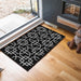 Serdim Rugs gel back siam black Black Living Room Geometric Rug.