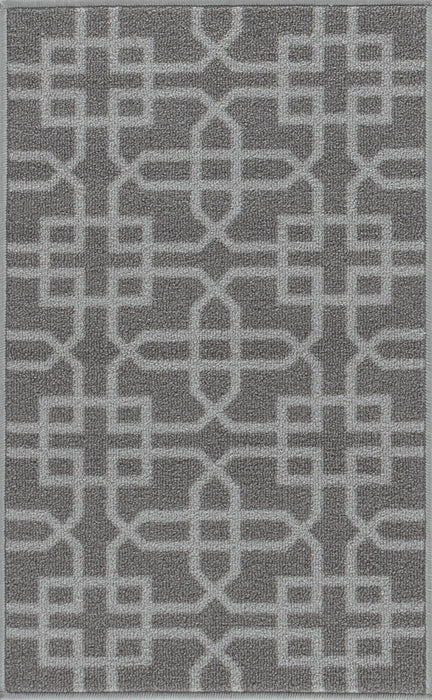Serdim Rugs gel back siam dark grey Grey Living Room Geometric Rug.