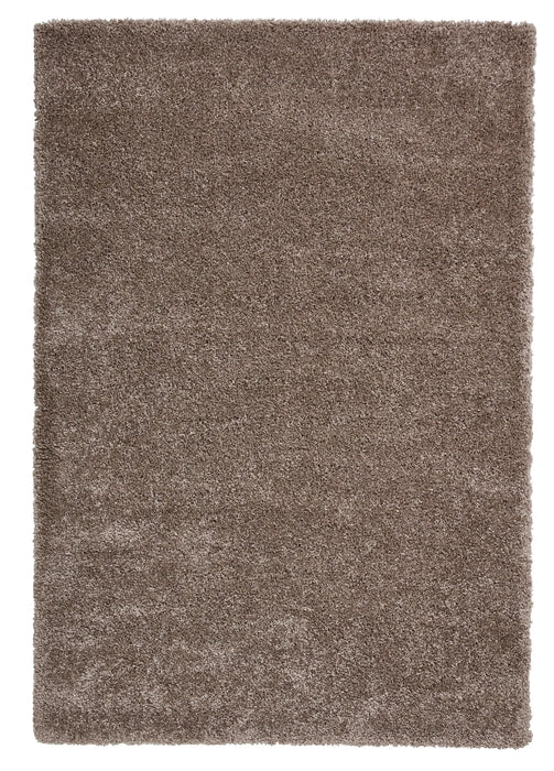 Think Rugs sierra 9000 beige Beige Living Room Shaggy Rug.