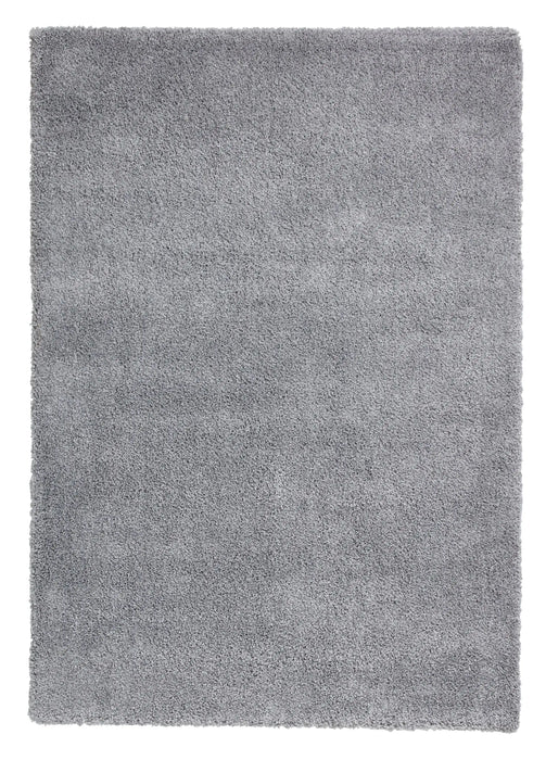 Think Rugs sierra 9000 grey Grey Living Room Shaggy Rug.