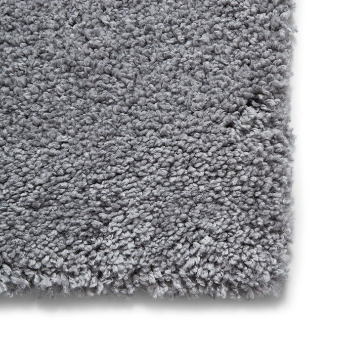 Think Rugs sierra 9000 grey Grey Living Room Shaggy Rug.