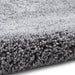 Think Rugs sierra 9000 grey Grey Living Room Shaggy Rug.