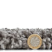 Think Rugs sierra 9000 pebble grey Grey Living Room Shaggy Rug.