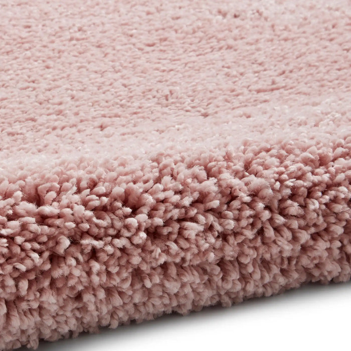 Think Rugs sierra 9000 pink Pink Living Room Shaggy Rug.