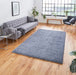 Think Rugs sierra 9000 slate grey Grey Living Room Shaggy Rug.