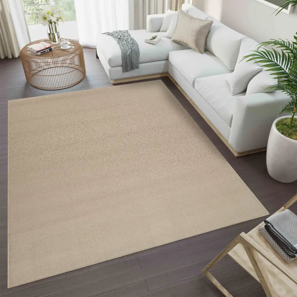 SIMPLE SIM00 LIGHT BEIGE Beige Rug — RugsDirect Online