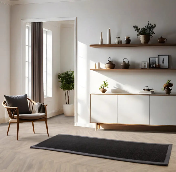 Sisal black / grey Rug