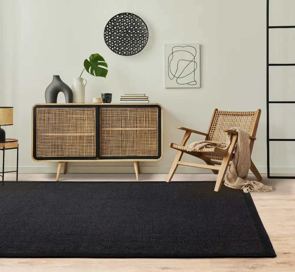 Black Flat Weave Rugs