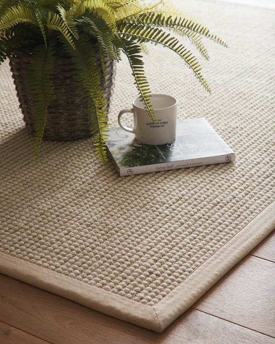 Sisal Boucle Natural/Beige Border